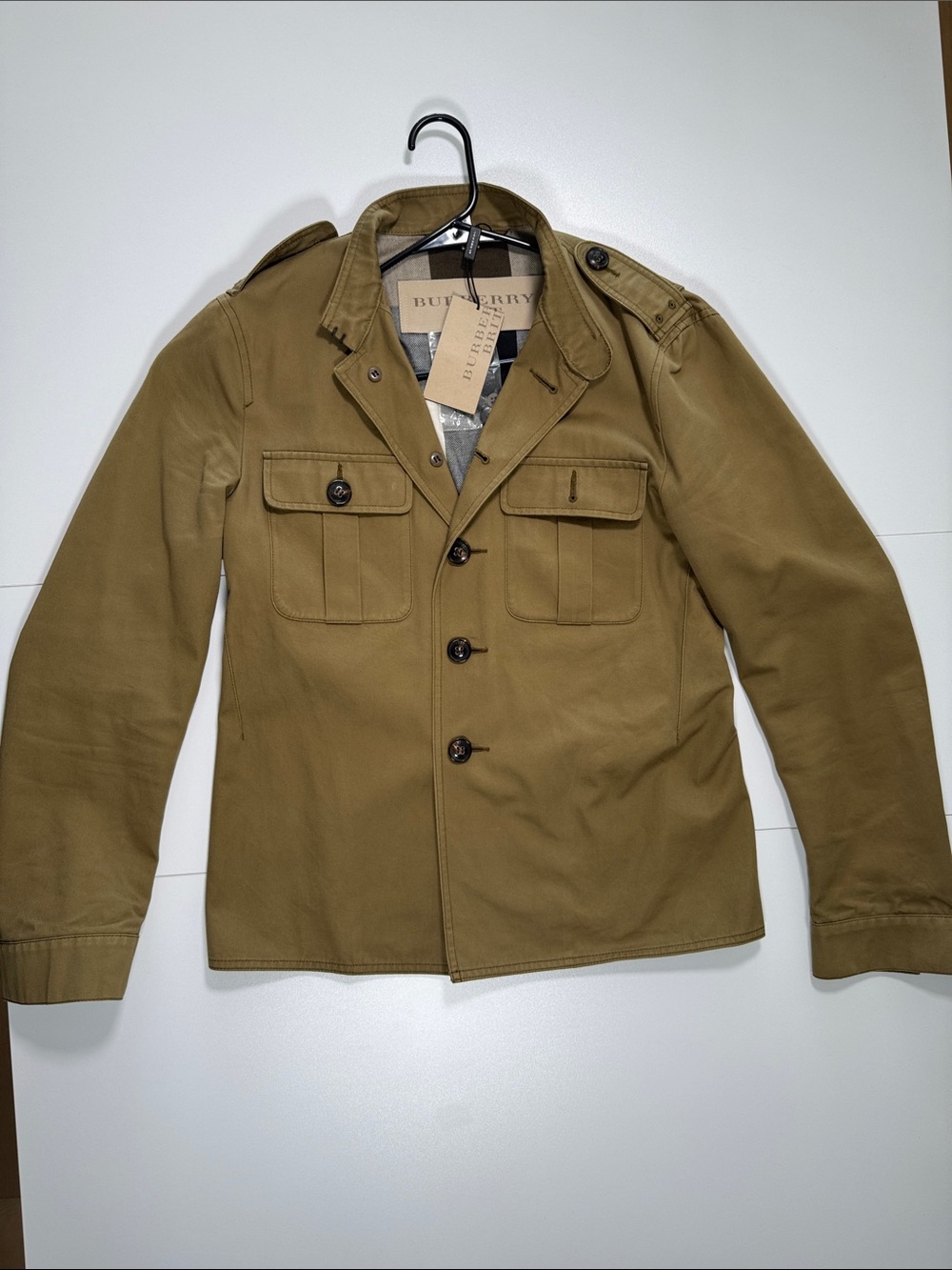 Burberry Olive-Tan Military Field Jacket